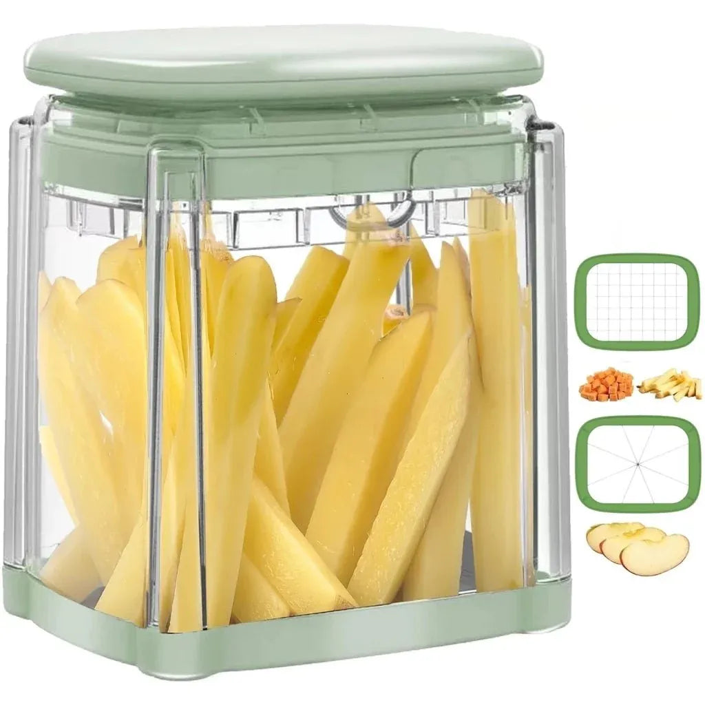 DLC Manual Vegetable Slicer Multi-Blade Chopper